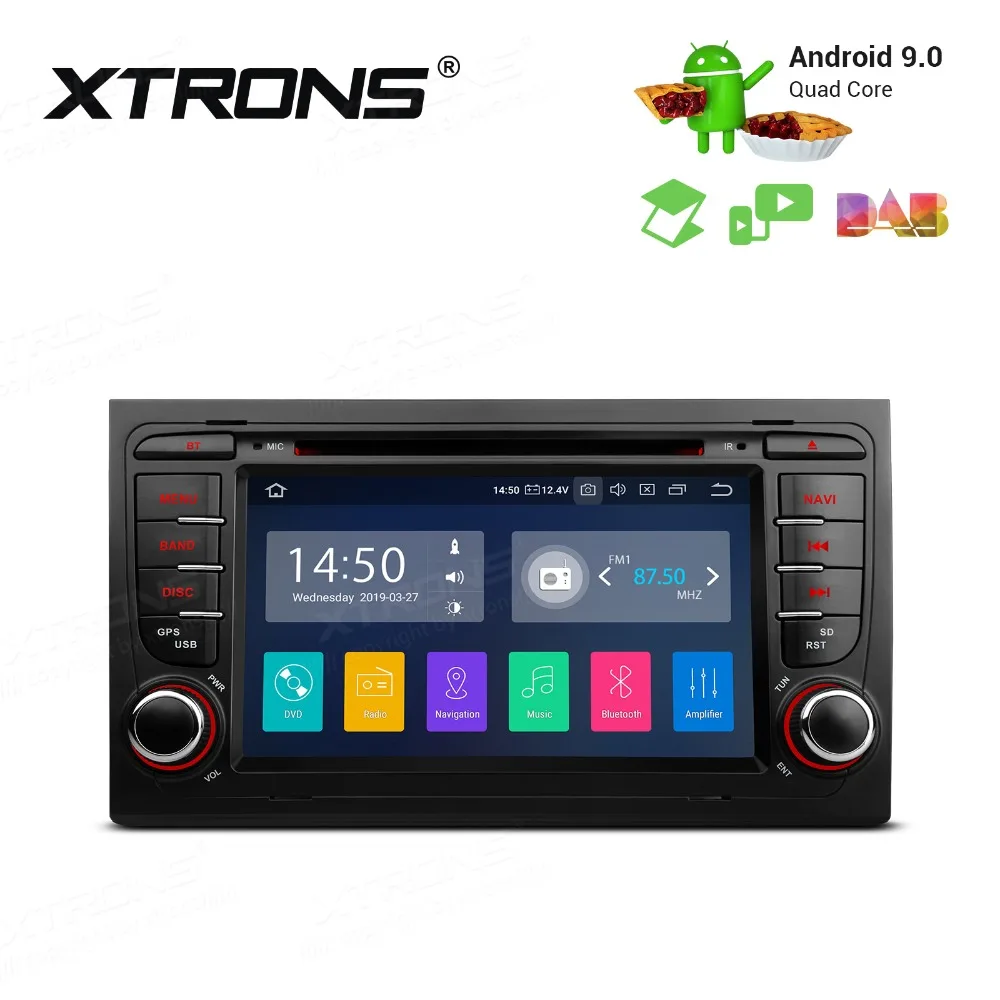 Автомобильный DVD плеер XTRONS 7 дюймов Android 9 0 для Audi A4 S4 RS4 2002 2003 2004 2005 2008 SEAT Exeo GPS