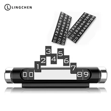 LINGCHEN карта автомобильной временной парковки ABS телефонный номер карта с уведомлениями ночной Светильник автомобильный Стайлинг телефонный номер держатель для карт