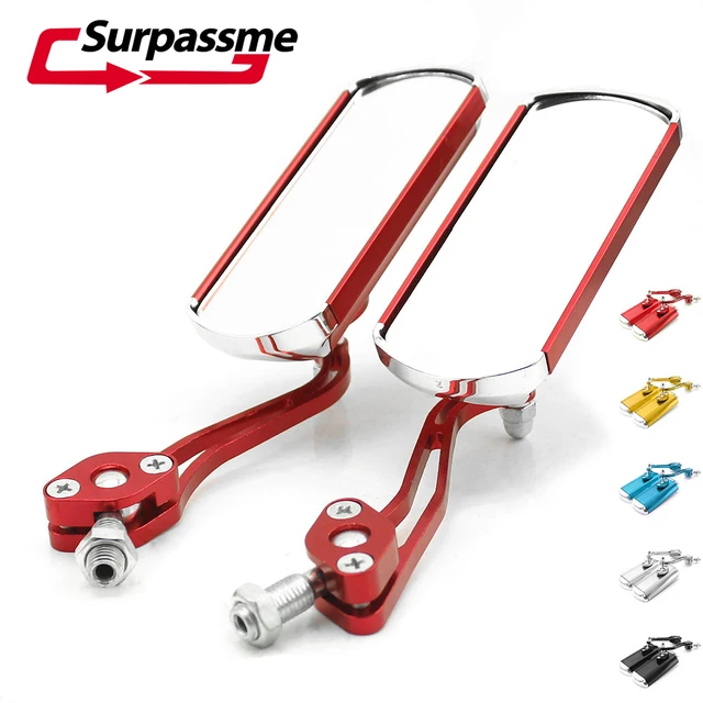 US $10.79 Motorcycle Rearview Mirror Universal CNC Scooter Mirrors For honda dio vfr 800 cb 1000r bws 125 yam