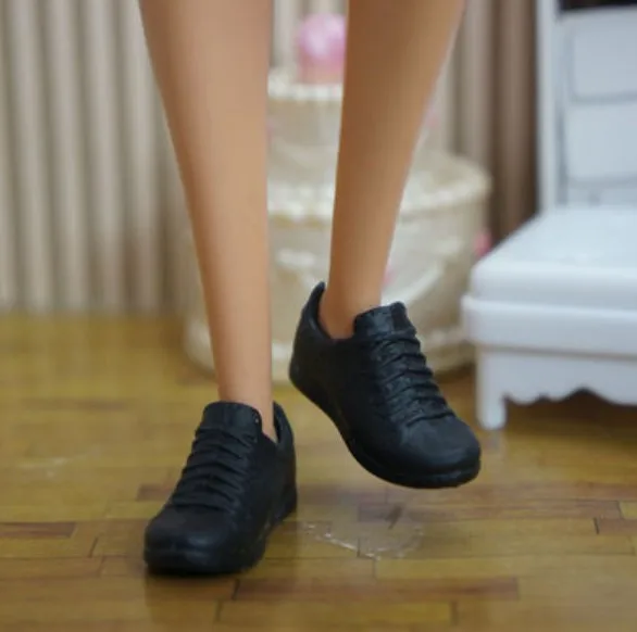 Doll toy accessories shoes high heels black shoes for Barbie dolls BBIA31 - Цвет: a pair of shoes