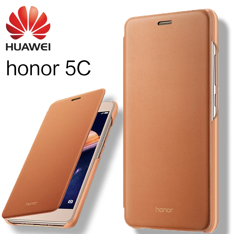 HUAWEI honor 5C case 100 original leather case mobile phone sets smart flip cover protective sleeve