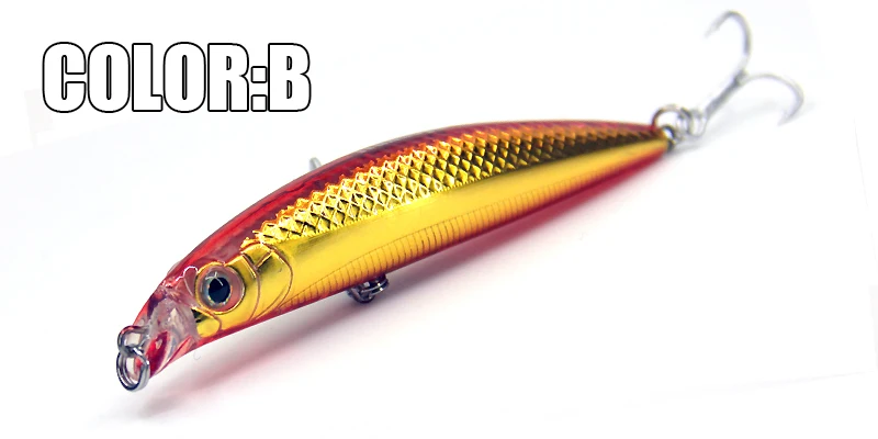 Популярная модель bearking розничная рыболовные приманки, Плавающий Гольян, penceil Приманка Размер 90 мм 10 г, магнит внутри, погружение 0,5 м - Цвет: Gold