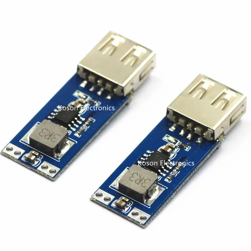 

5Pcs DC-DC 3V/3.3V/3.7V/4.2V to 5V USB 2A Step Up Power Module Vehicle Charger Step Up Power Module