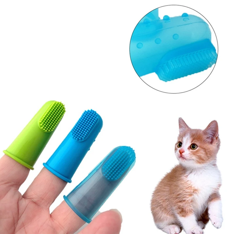 Pet Finger Silicone Toothbrush Hot Selling Super Soft Teddy Dog Brush