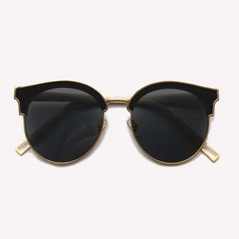 

Retro Round Sunglasses Women Brand Designer High Quality Acetate mix Alloy Frame Gradient Lens UV400 Female Sun Glasses