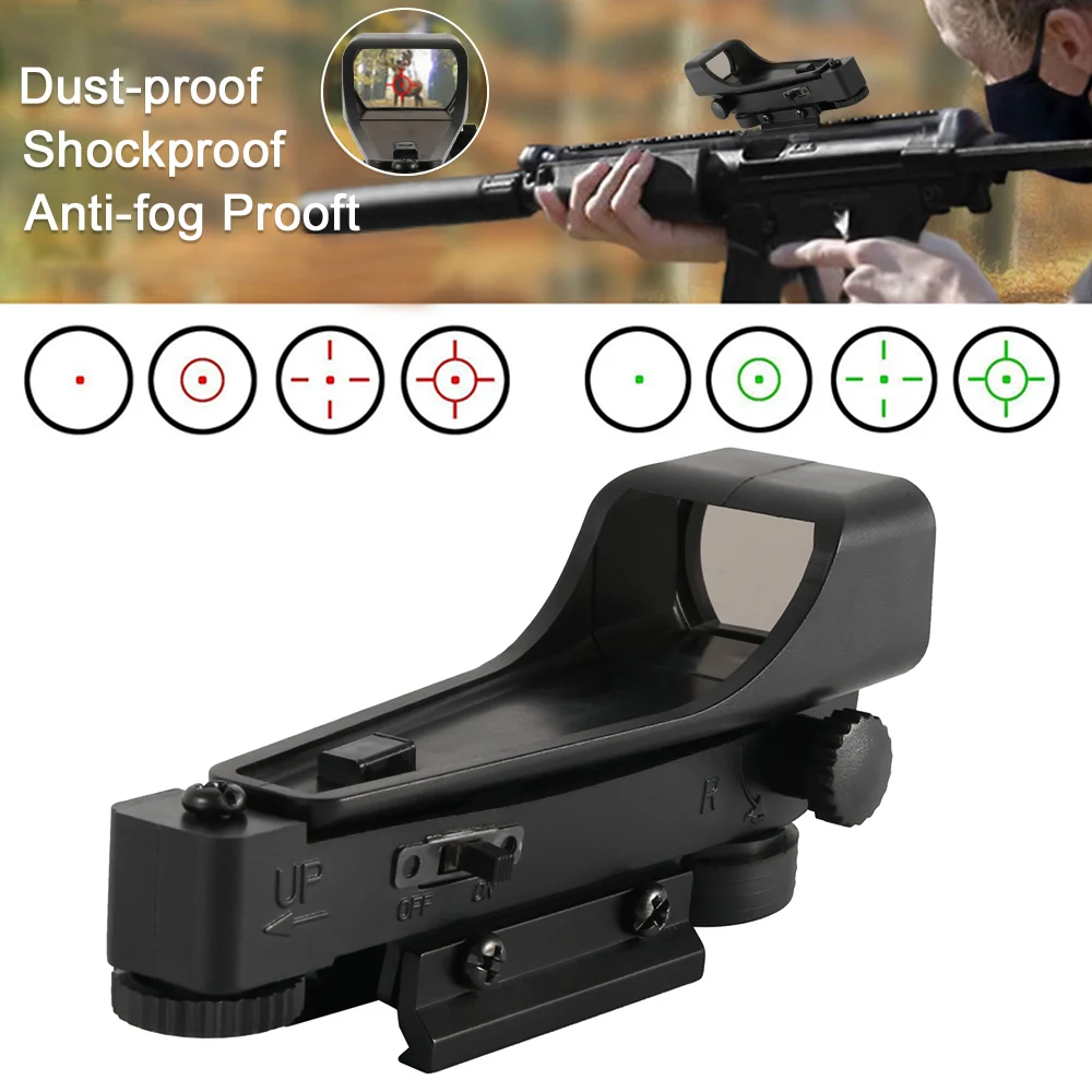 

20mm Riflescope Hunting Optics Holographic Red Dot Sight Reflex Reticle Tactical Scope Collimator Sight