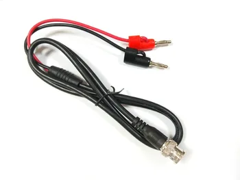 

1pcs BNC plug TO 4MM banana plug connector test probe Cable 100cm