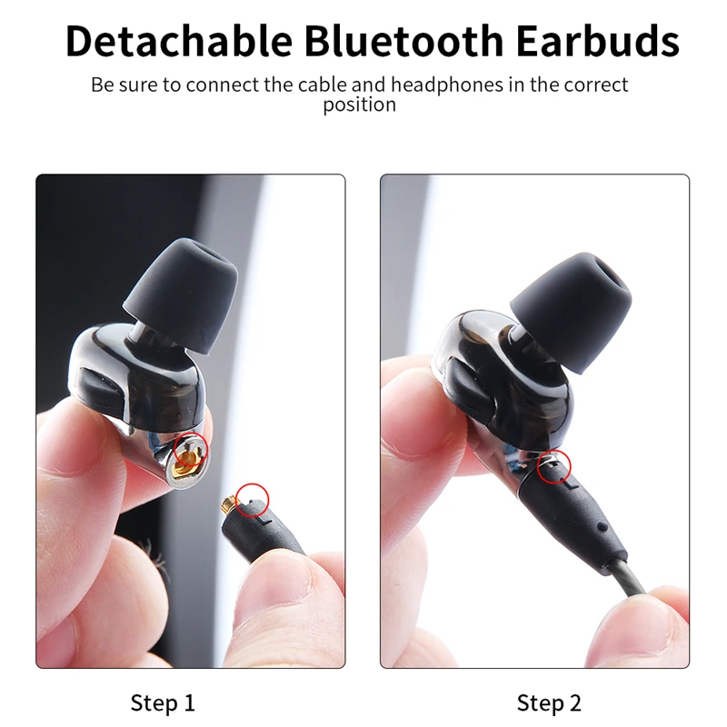 Langsdom BD35 MMCX Bluetooth наушники с HD микрофоном двойной драйвер бас Беспроводные DIY