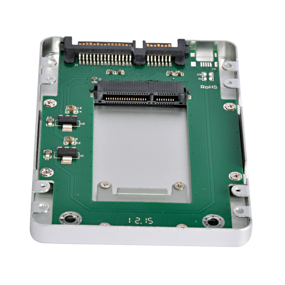 2.5 Inch SATA To Mini SATA Caddy Mini USB 2.0 To SATA SSD Enclosure For Laptop Desktop PC Hard Disk Case portable hdd case