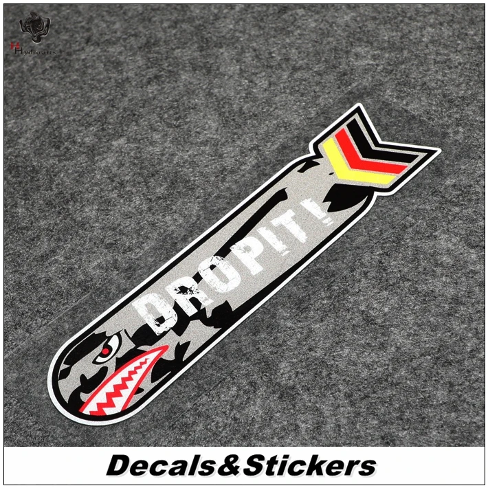 

NO.L311 DROP IT Hella Flush Style 3M Reflective Modified Stickers Waterproof Decals Racing Motorcycle Scratches Cover