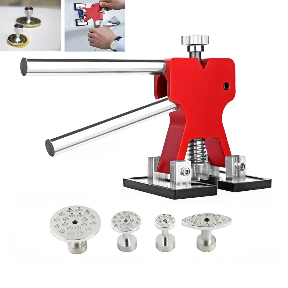 

PDR Professional Hand Tool Sets Red Dent Lifter Car Paintless Dent Repair Tools Set Dent Puller Glue Tabs