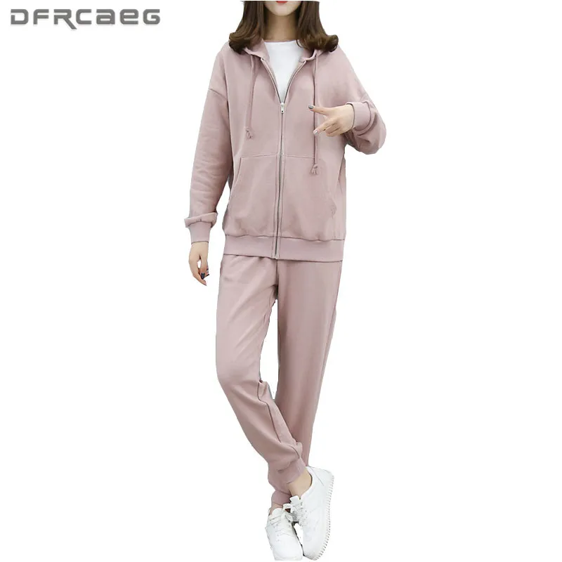 XL 4XL Plus Size Women Tracksuits 2 Piece Set 2017 Autumn Long Sleeve