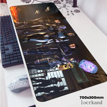 

mass effect mats 700x300x3mm cheapest gaming mouse pad big keyboard mousepad HD print notebook gamer accessories padmouse mat
