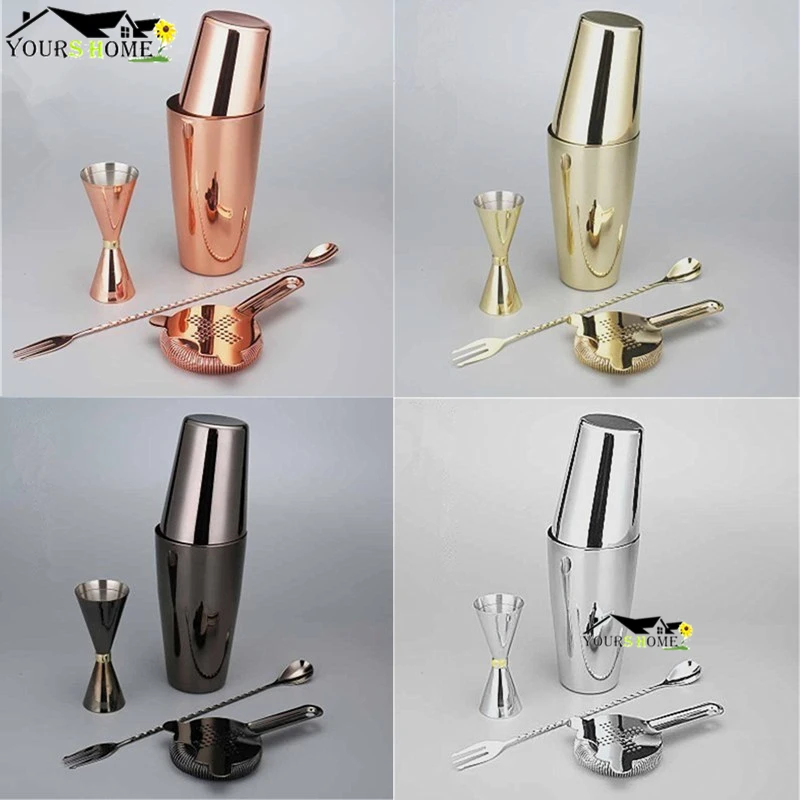 Cocktail Shaker Bar Set Shaker Barware Set 4 Pieces Bartender Kit
