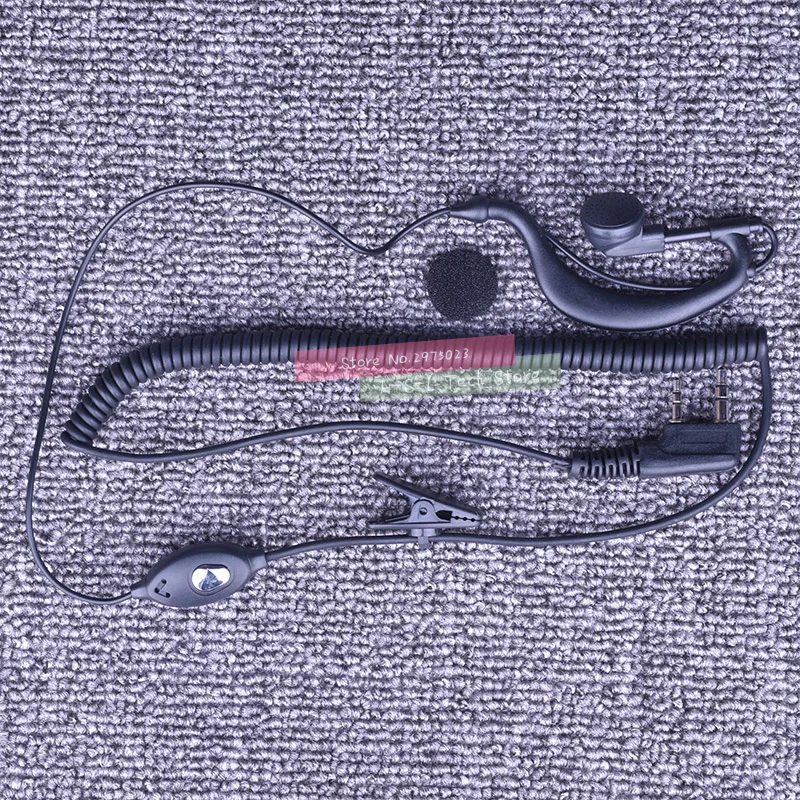 PTT Earphone Earpiece Microphone With Handheld Walkie Talkie Mic