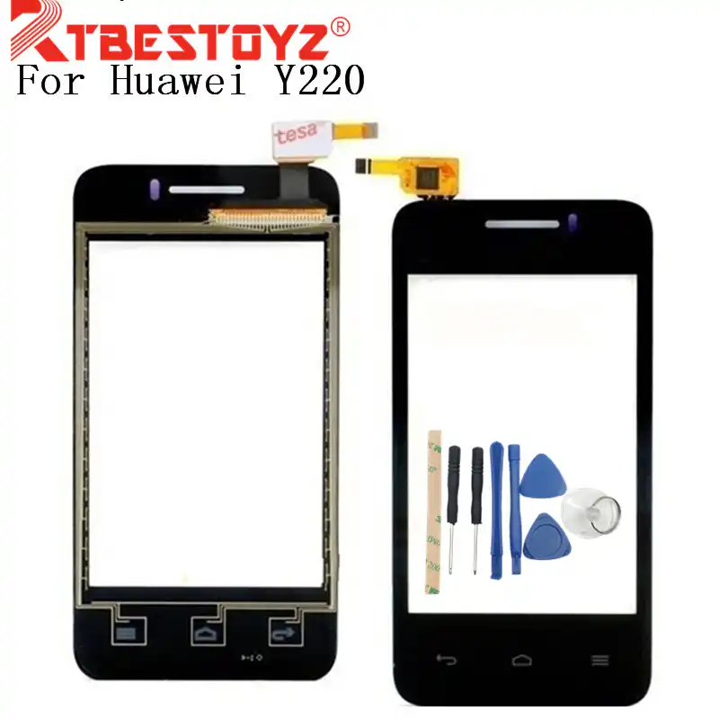 2017 Black Replace The Touch Screen Touch Panel for Huawei Y3 Color : Black