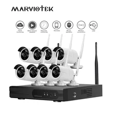 720P ip-камера wifi nvr комплект камер видеонаблюдения система Wifi беспроводная камера безопасности система наружного 1080P видеонаблюдения 8CH DVR комплект
