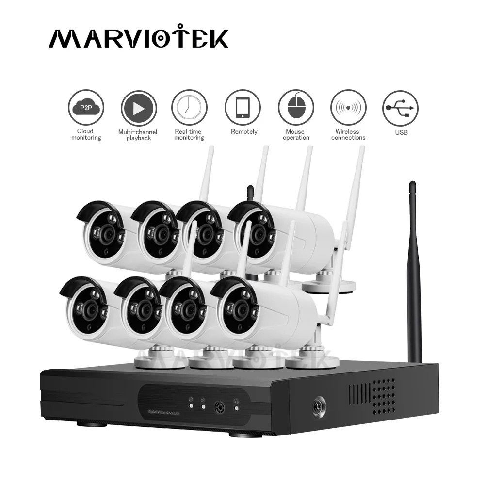 720P ip camera wifi nvr kit CCTV Camera System Wifi Wireless Security Camera System outdoor 1080P video Surveillance 8CH DVR Kit 720P ip camera wifi nvr kit CCTV Camera System Wifi Wireless Security Camera System outdoor 1080P video Surveillance 8CH DVR Kit