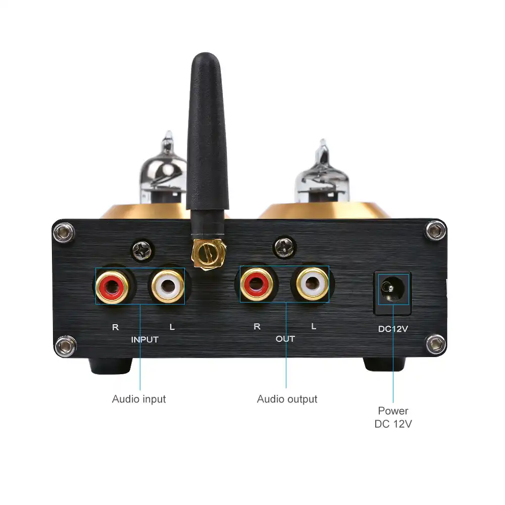 AIYIMA Bluetooth 4.2 Buffer HiFi 6J1 Tube Preamp Amplifier Stereo