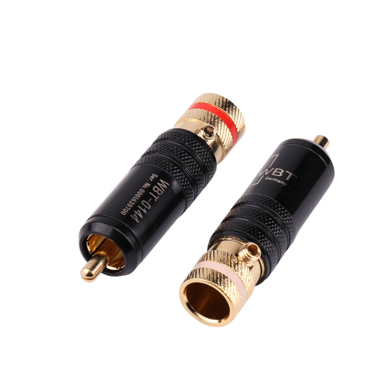Разъемы Sindax RCA штекеры стандартной длины штекер сигнальной линии WBT 0144 lotus head