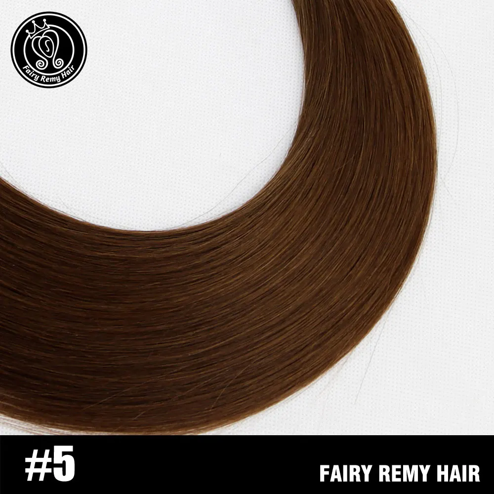 Сказочные волосы remy 2,0 г/шт. 16 дюймов настоящие волосы Remy прямые из искусственной кожи уток человеческие шарики клея для наращивания волос на наращивание волос Бесшовные ленты ins - Цвет: #5