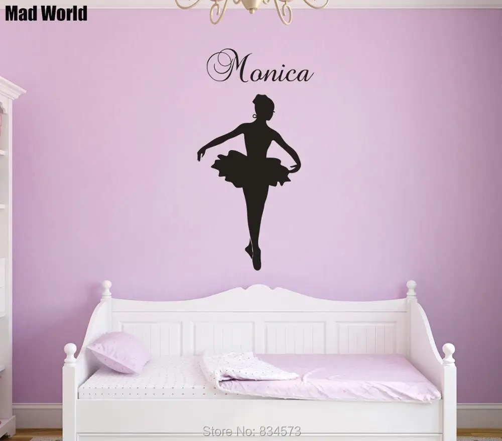 Monica Personalised Girl Name Ballerina Ballet Dance  56 106h 47 89h 1