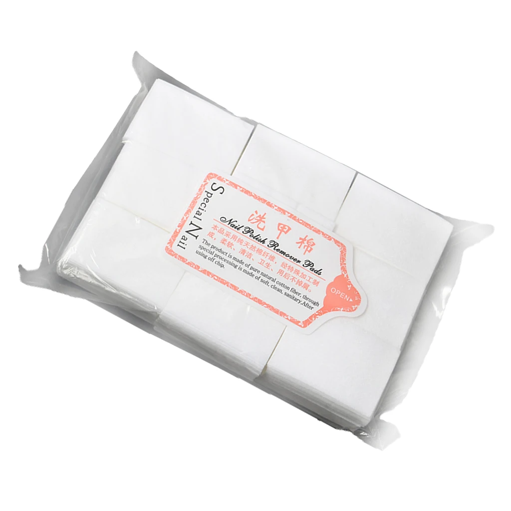 700pcs/Pack Lint Free Nail Art Gel Polish Removing Wipes Makeup Cosmetic Cotton Pads