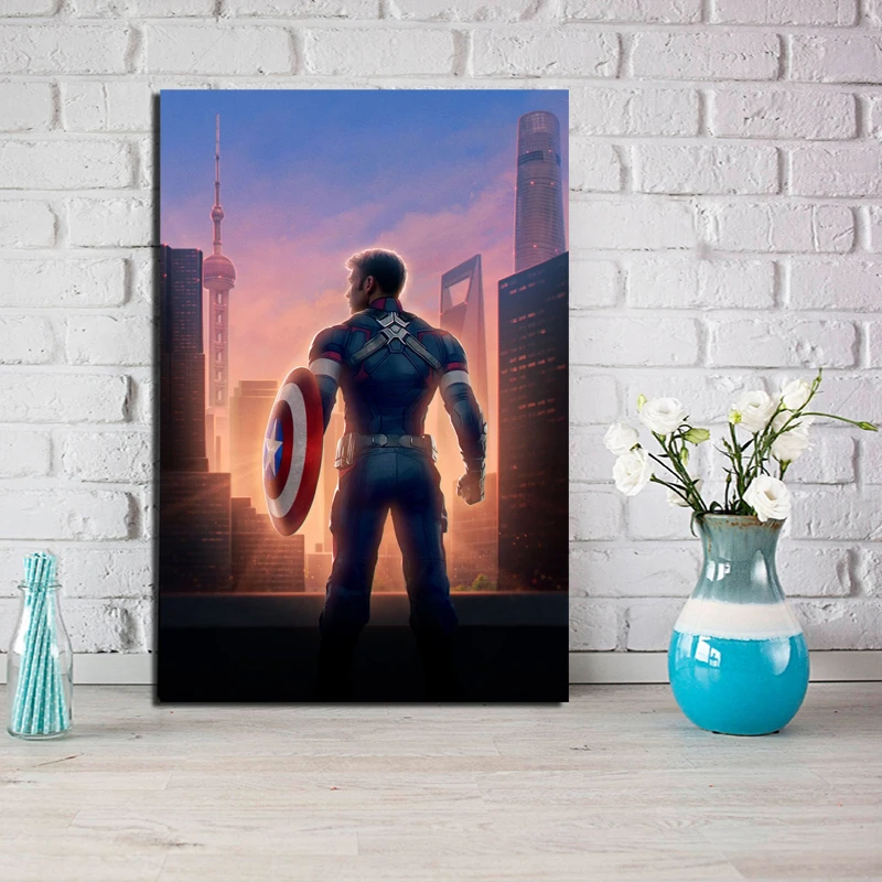 Captain America Avengers Endgame Canvas Posters Prints Wall Art
