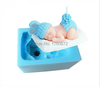 

3d angel Silicone molds Baby soap mold ballet girl handmade soap molds angels silica gel die Aroma stone moulds boy candle mould