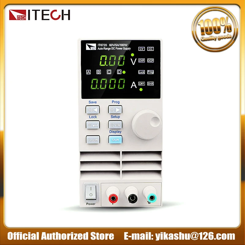 ITECH IT6720 регулируемый авто диапазон DC Питание 100 W/60/5A цифровой коммутации Мощность
