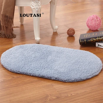 

LOUTASI Fluffy Rugs Anti-Skid Living Room Home Bedroom Carpet Floor Mat Doormat Tapis Salle De Bain Tapete Door Entrance Carpet