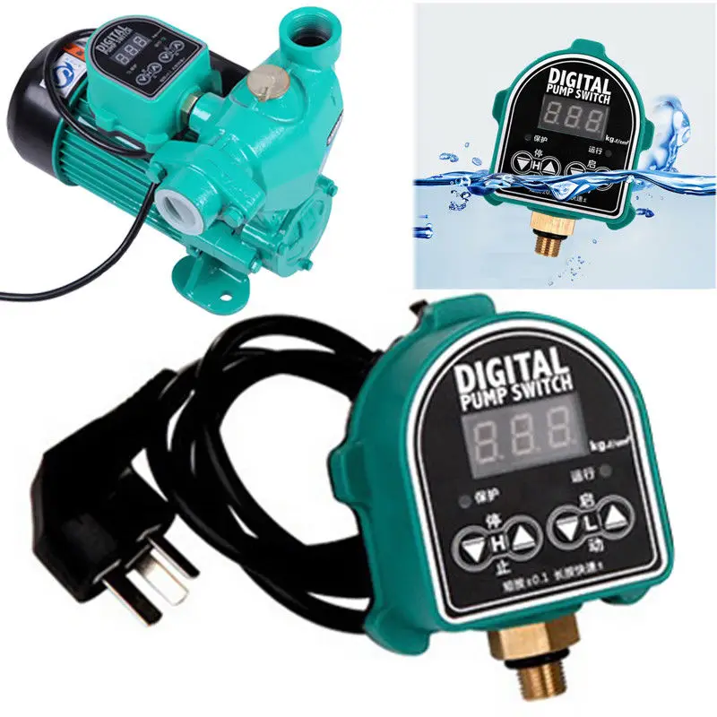 Newest 220V Digital Pump Switch  Household Digital Garden Gas Water Pumps Pressure Controller Control Switch