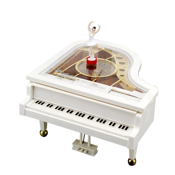 

NICEXMAS 1pc Music Box Piano Rotating Clockwork Creative Cartoon Gift Music Box Decor for Girls Childen Kids