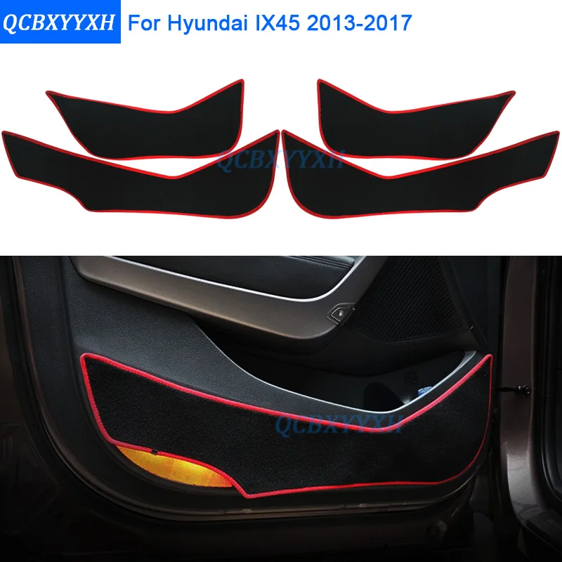 

2 Colors Car - Styling Protector Side Edge Protection Pad Protected Anti-kick Door Mats Cover For Hyundai IX45 2013-2017