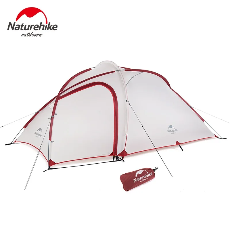 

Naturehike Tent Hiby Series Camping Tent Outdoor 2-3 Persons 20D Silicone Fabric Double layer 4 Season Ultralight Family Tent