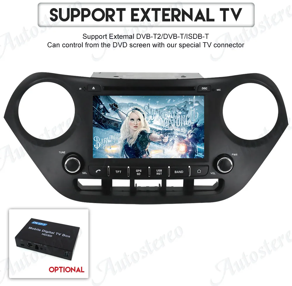 Cheap DSP newest Android 9.0 Car DVD Player for Hyundai I10 I-10 2013+ GPS navigation multimedia satnav stereo radio tape recorder Nav 25