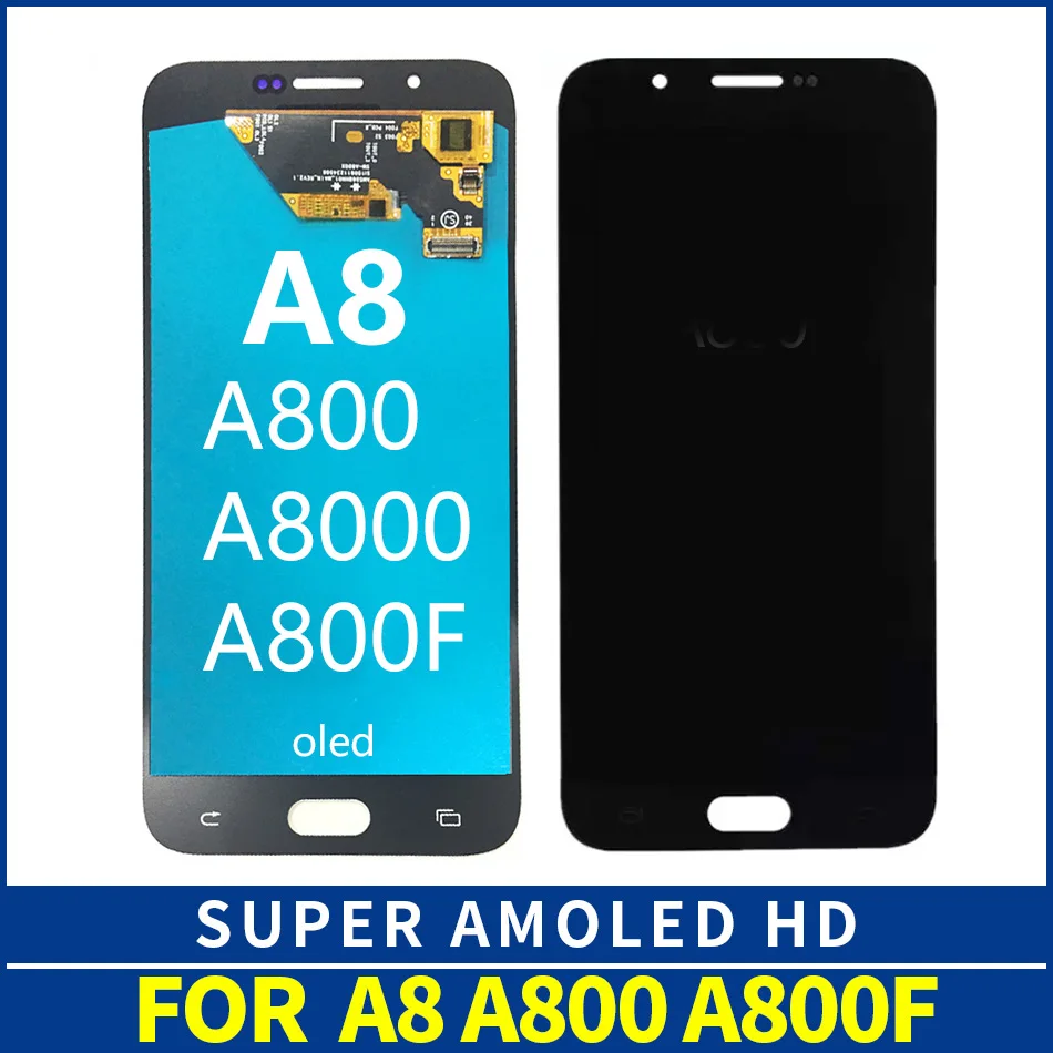 ЖК экран OLED для Samsung A8 2015 A8000 A800 A800F дисплей с сенсорным экраном и дигитайзером в