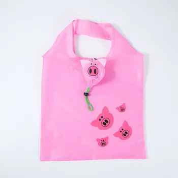 

2019 New Bags Animal Prints Cute Travel Foldable Handbag Grocery Tote Storage Reusable Cute Animal Shopping Bags