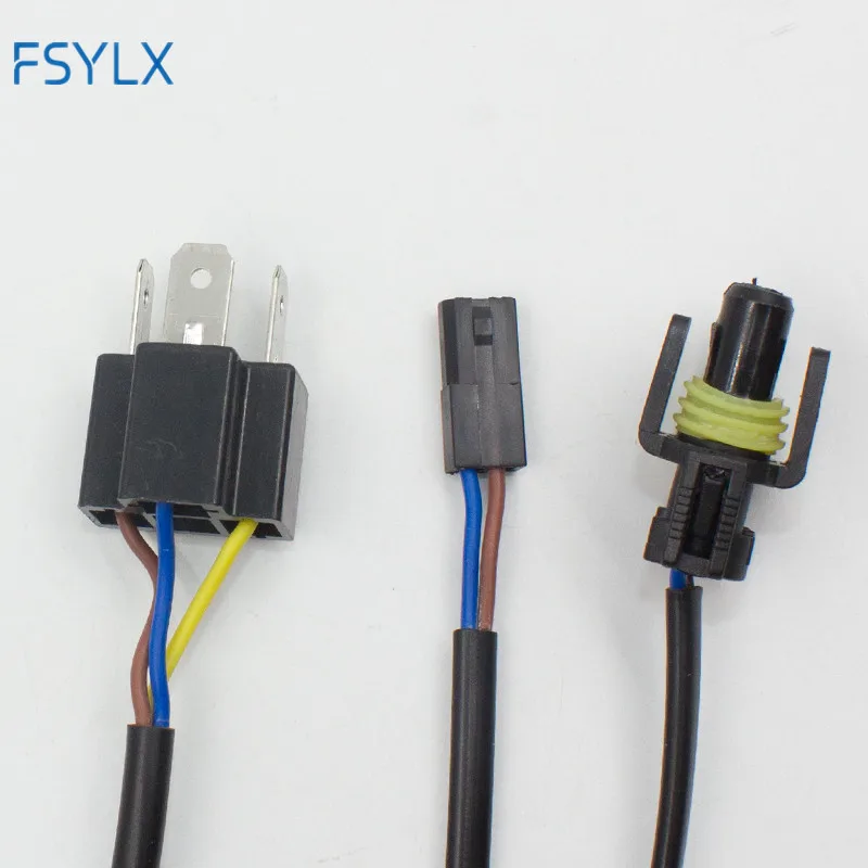 FSYLX 2 шт. H4 bixenon адаптер Hi Lo Реле Жгут проводов HID Xenon балласт кабель провода разъем
