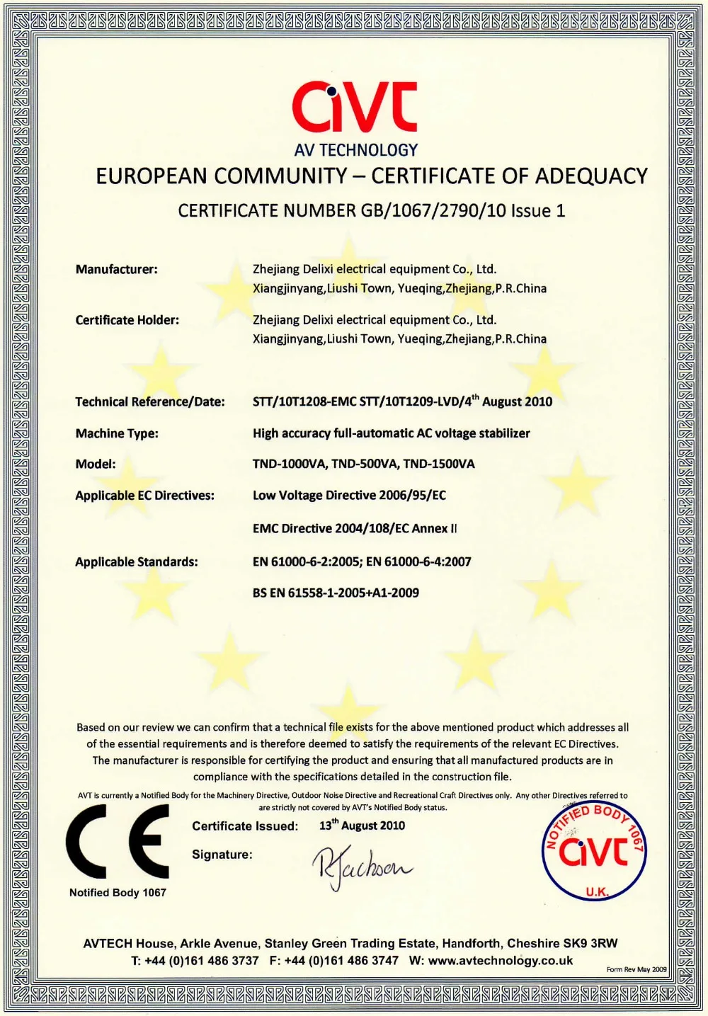 CE-0.5-1.5kva