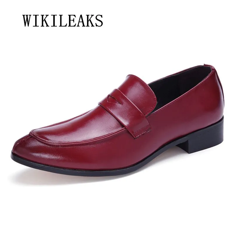 men shoes slip on loafers formal mariage wedding dress shoes men oxford shoes for men sapato masculino leather shoes men 2019