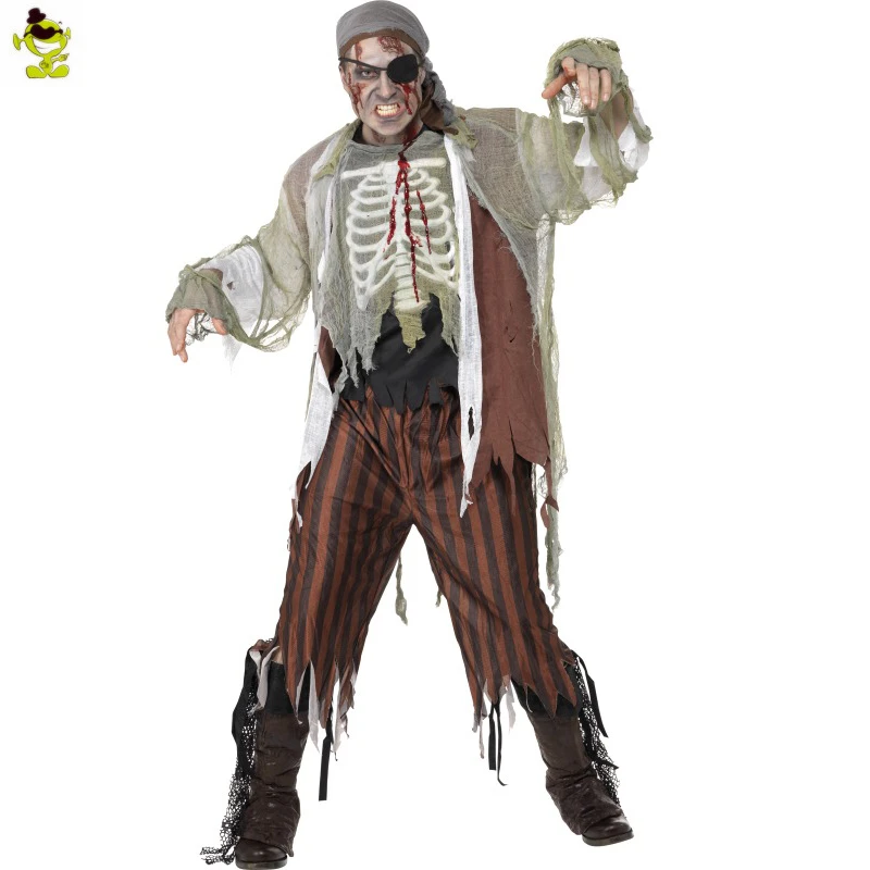 男のブラッディゾンビshipmate衣装ゴーストpurimパーティーコスプレ海賊ゾンビ衣装ハロウィーンパーティーのためファンシードレスアップ Cosplay Costume Costume Ghostghost Costume Aliexpress
