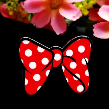

40pcs/Lot 33x26mm Kawaii Red Bow Resin Planar Flatback Cabochons DIY Hair Bow Center Scrapbooking Phone Case Handmade Decoratio