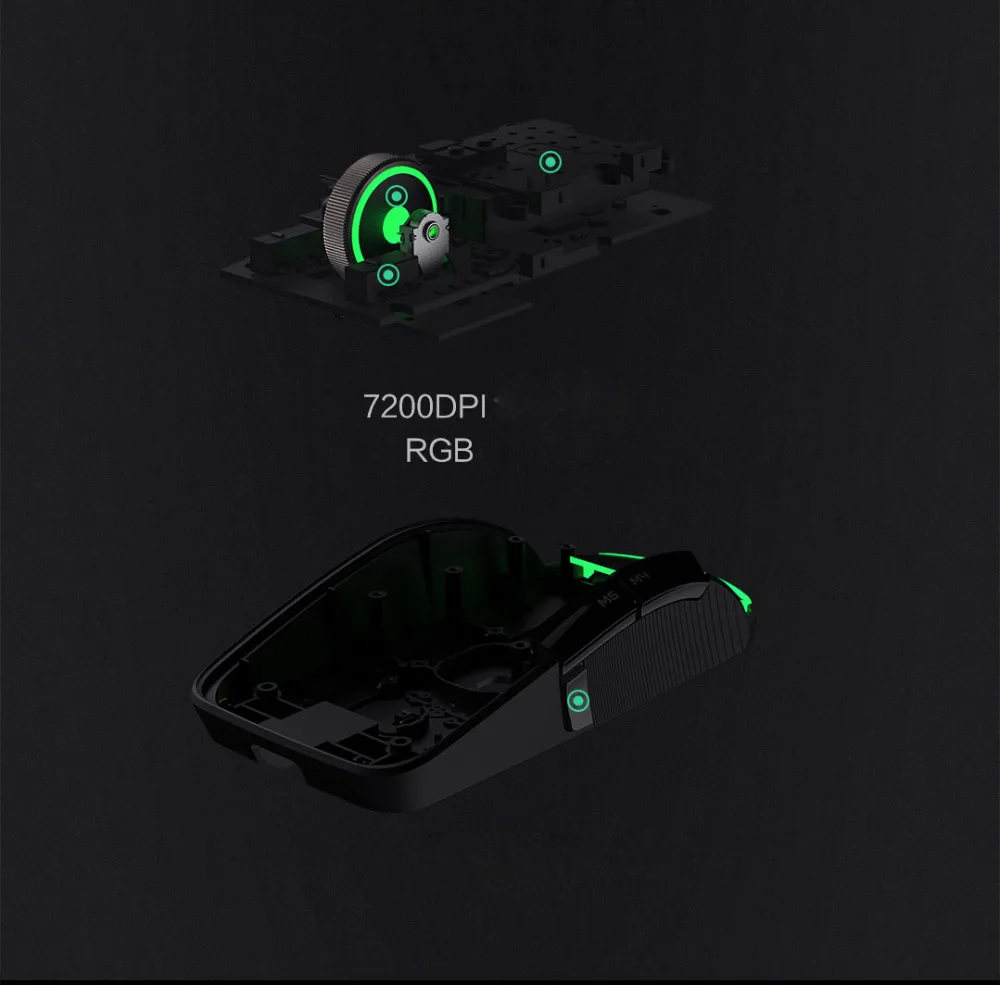 Original Xiaomi Mi wireWireless Game Mouses 2.4GHz 7200DPI 6 button For Video Game Desktop Office Laptop Windows macOS xiomi H0 (15)
