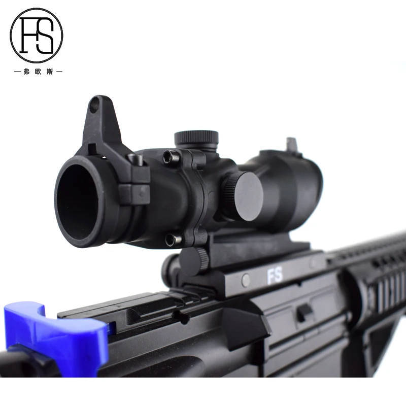 Горячая Тактический Red Dot Airsoft воздуха Пистолет Прицел Acog 1x32 зеленый волоконно