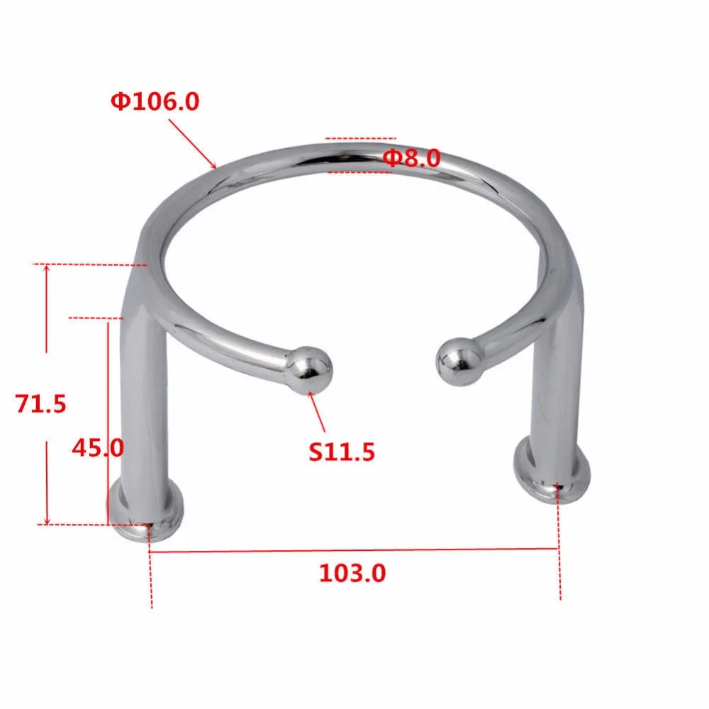 2X Лодка кольцо стаканчик держатель для напитков Открытый из морской класса 316 нержавеющая сталь Лодка аксессуары морской