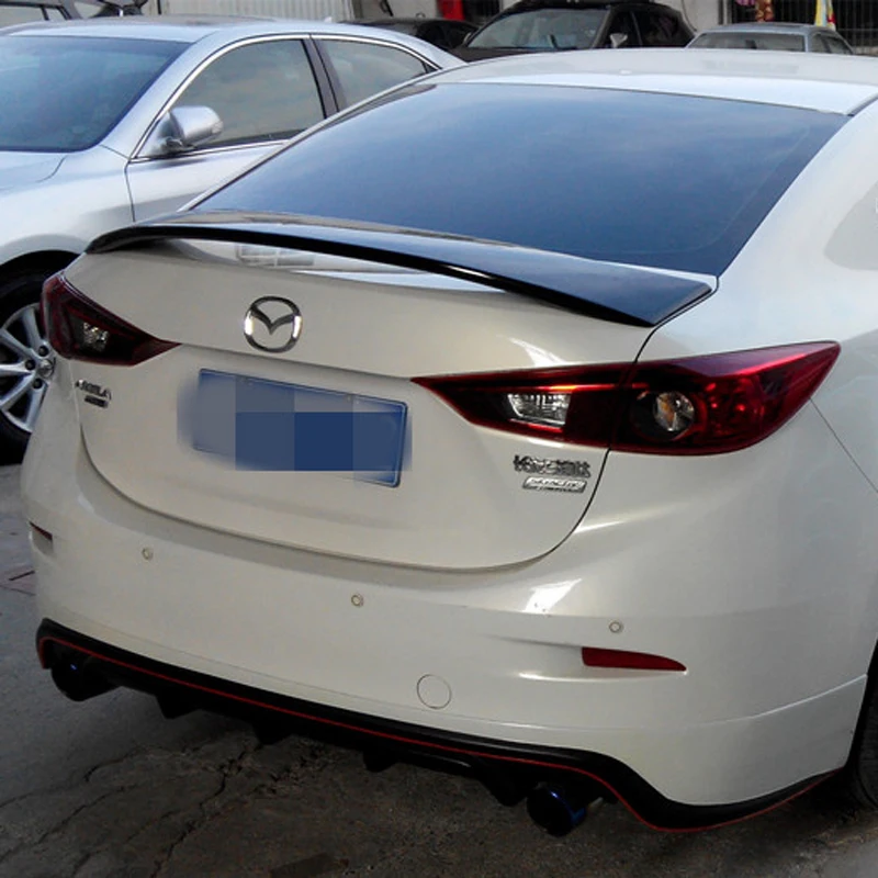 Задний спойлер из АБС пластика для Mazda 3 Axela 2014 2015 2016|car rear wing|rear spoilerrear wing |
