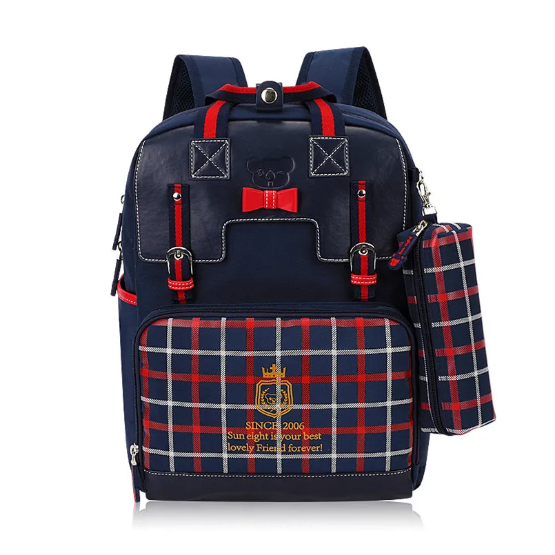 Школьный рюкзак для девочек, детская школьная сумка в Корейском стиле, школьный рюкзак для девочек teengae, Детская сумка для карандашей, Прямая поставка - Цвет: blue