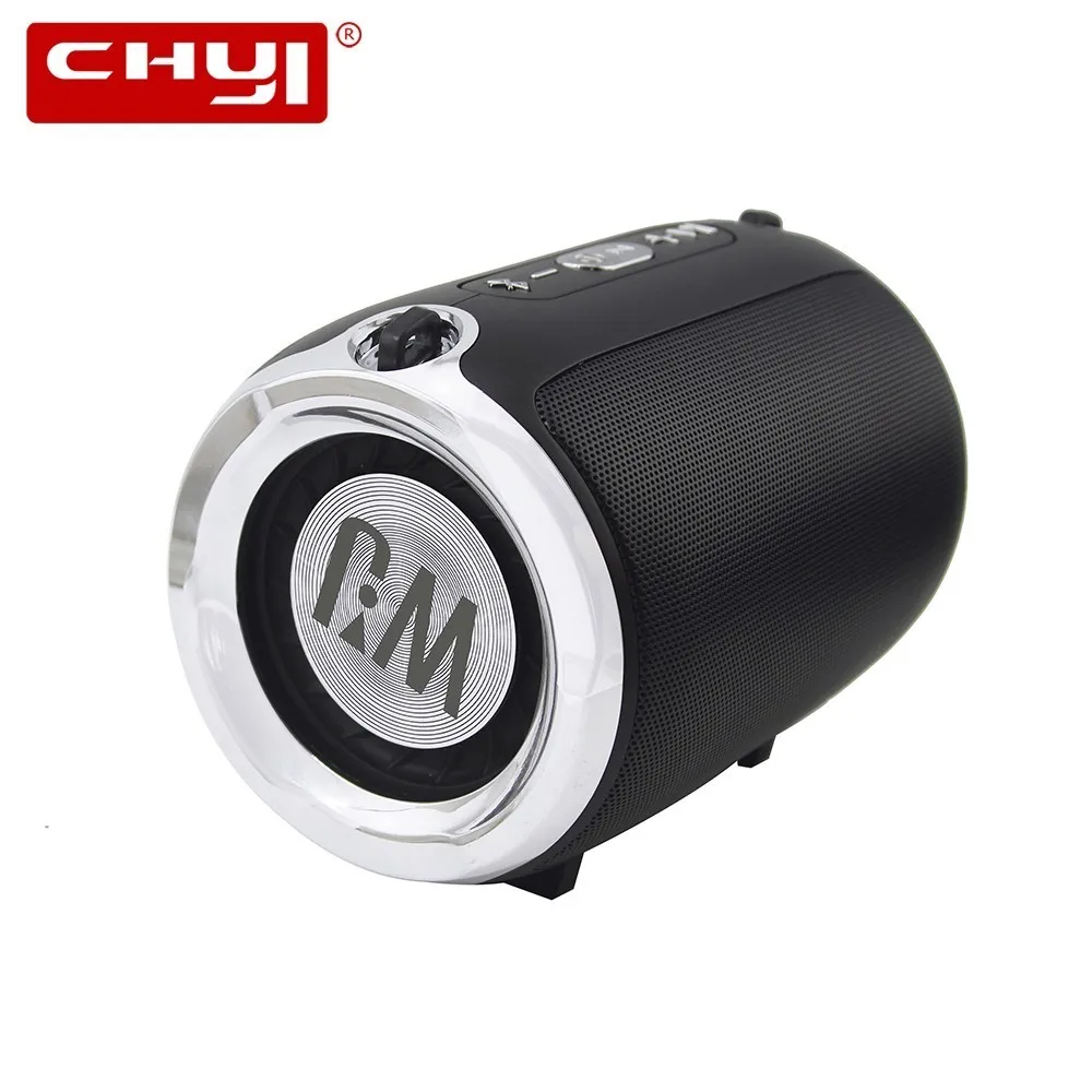 

CHYI Wireless Drum Bluetooth Speaker TWS Stereo Fabric Subwoofer Portable Sound Box Super Bass Hifi with Mic/AUX/TF Card Slot PC