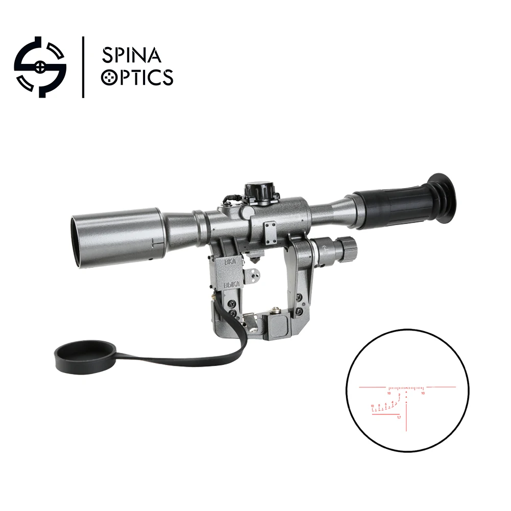 

SPINA OPTICS Tactical SVD POS 6X36-1 Red Illuminated Hunting Riflescope Tactical Optics Sights for Sniper Shooting AK Rifle